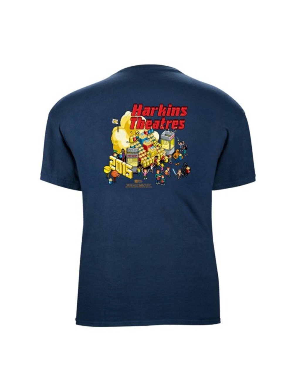2015 Harkins Theatres Loyalty Tee Small Sealed Pixel Art Movie Promo Merch‎